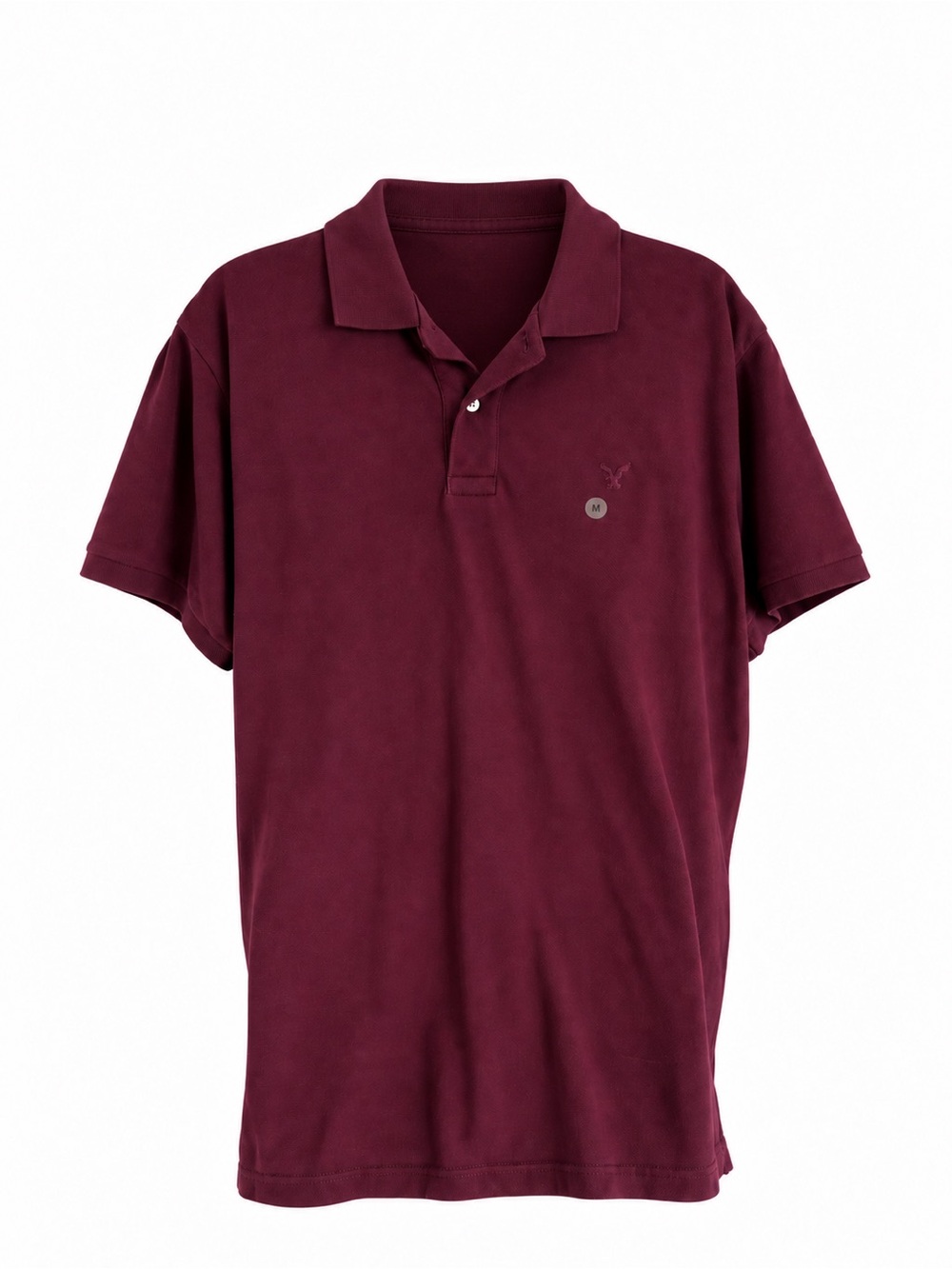 American Eagle Men’s Burgundy Classic Polo Shirt NWT Size Medium